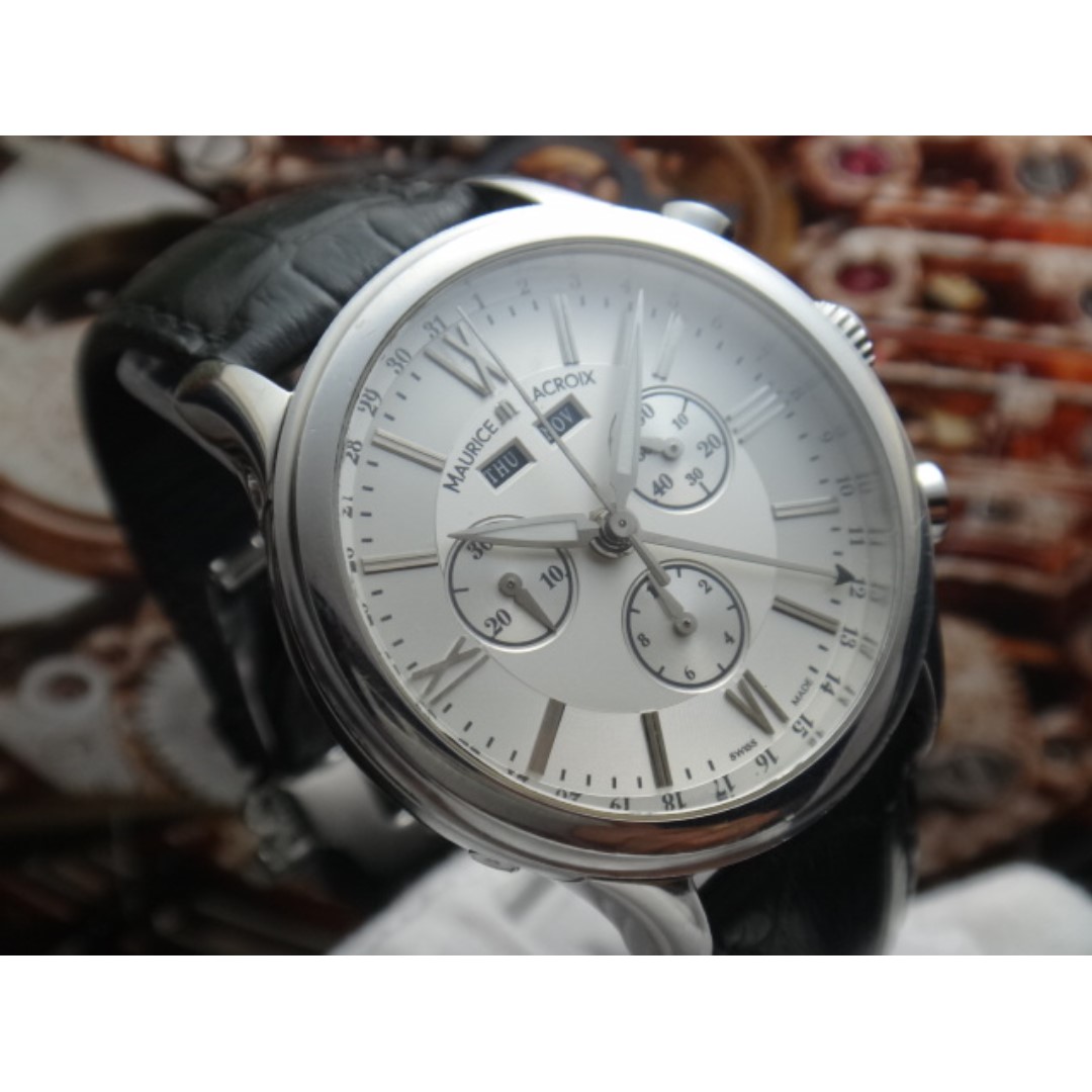 Maurice lacroix chronograph quartz outlet