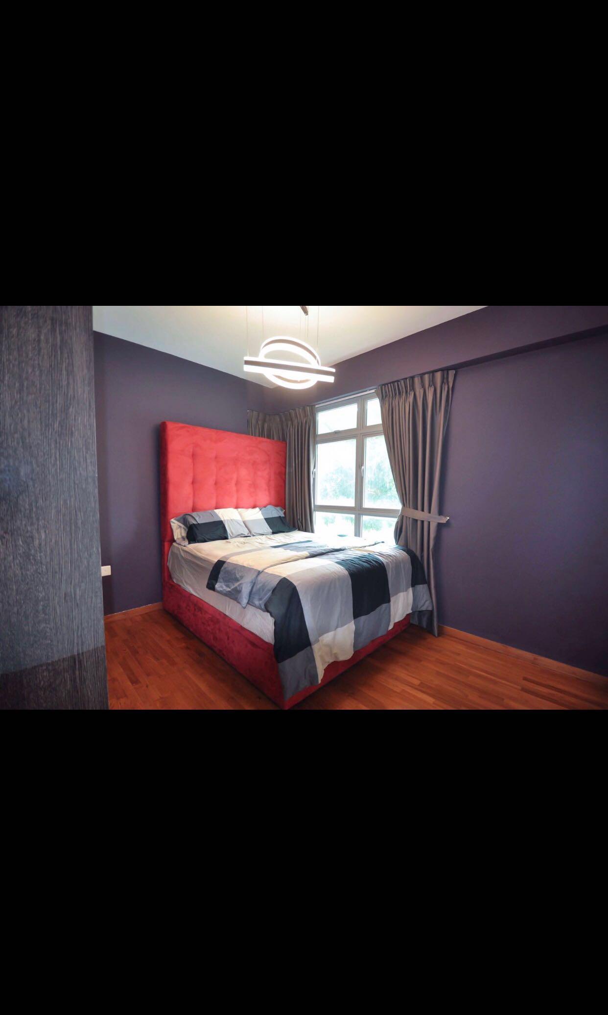 Max coil storage bed frame Queen sized, Furniture & Home Living