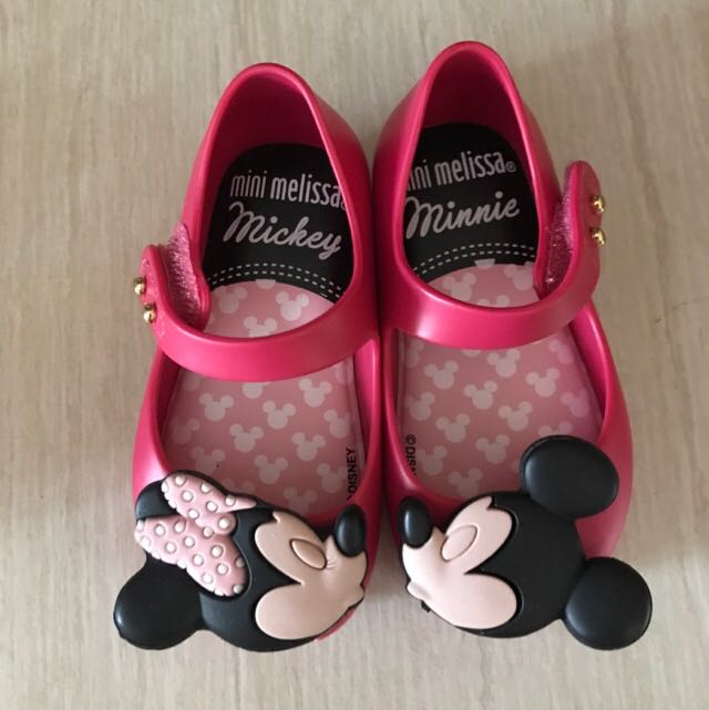 mini melissa pink minnie mouse shoes