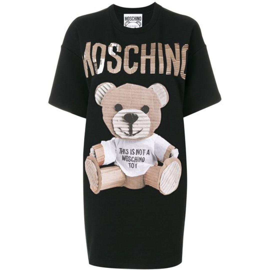 moschino teddy bear t shirt dress