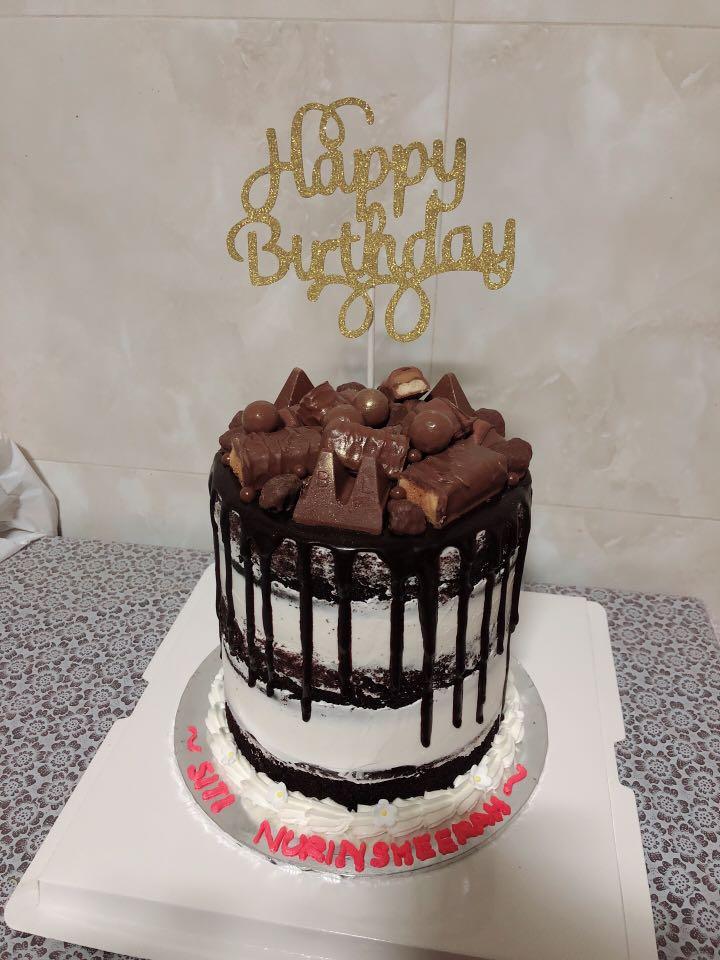 Naked Drip Overload Cake Food Drinks Baked Goods On Carousell