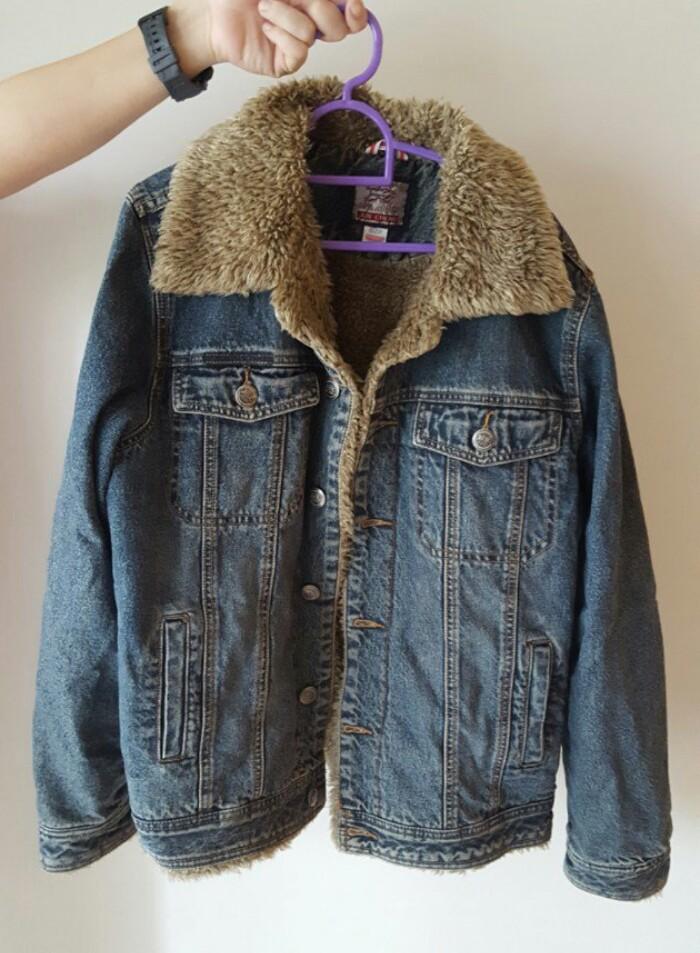 Jean jacket with sheep top