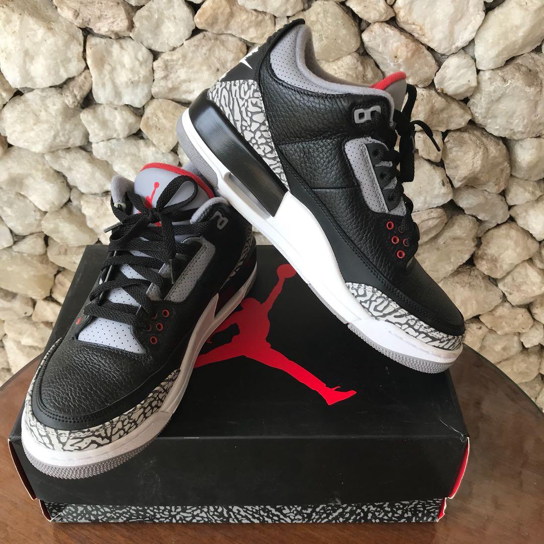 Nike Air Jordan Retro 3 Og Ori 100 Fesyen Pria Sepatu Sneakers Di Carousell