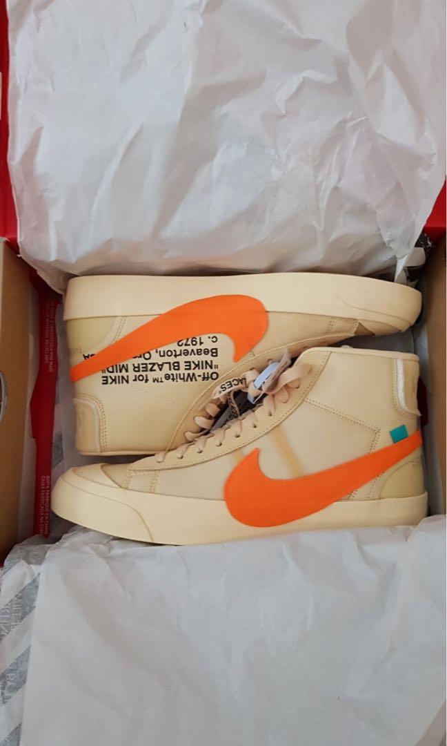 Off White X Nike Blazer All Hallows Eve Us9 5 Men S Fashion