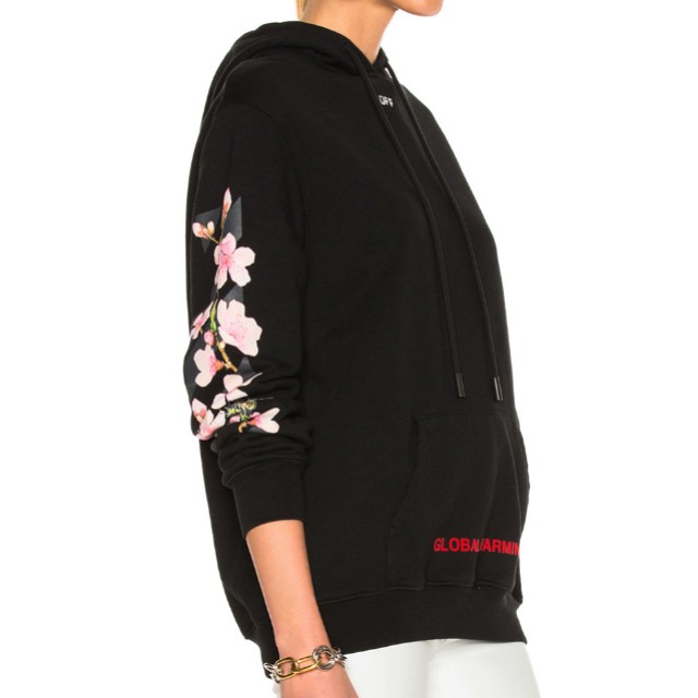 Cherry blossom off best sale white hoodie