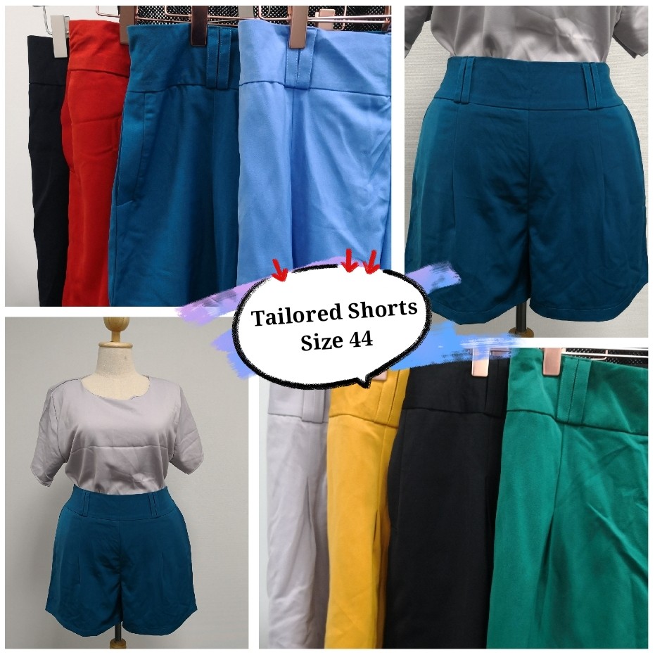 plus size tailored shorts