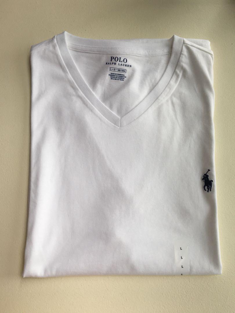 Polo Ralph Lauren V neck Tee Men s Fashion Tops Sets Tshirts