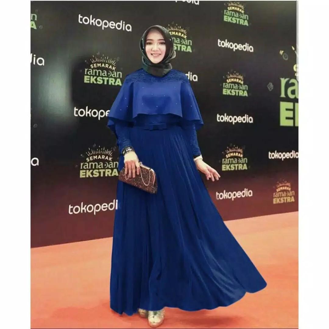 Pre order Muslimah long sleeve Glamour Dania maxi dress cream