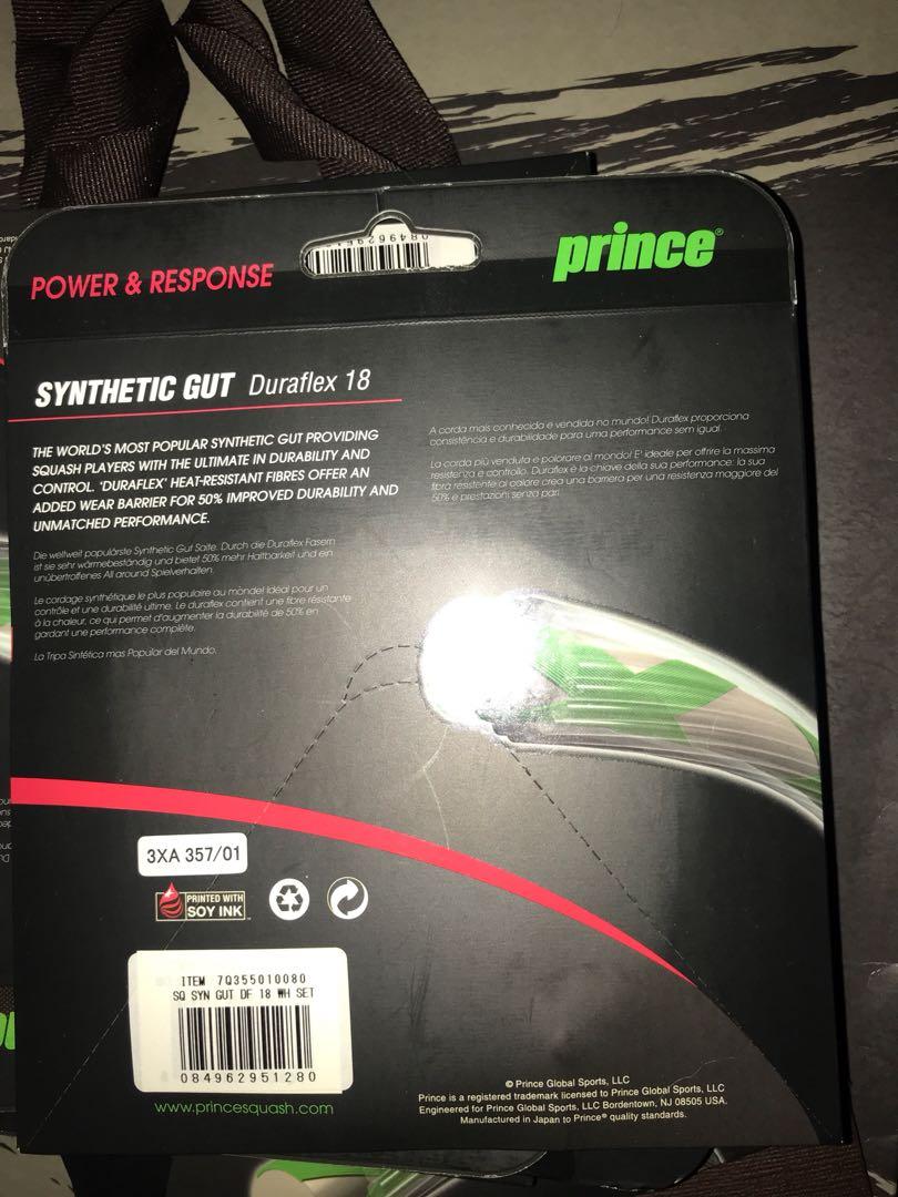 Prince squash strings x 6, Sports Equipment, Sports & Games, Racket