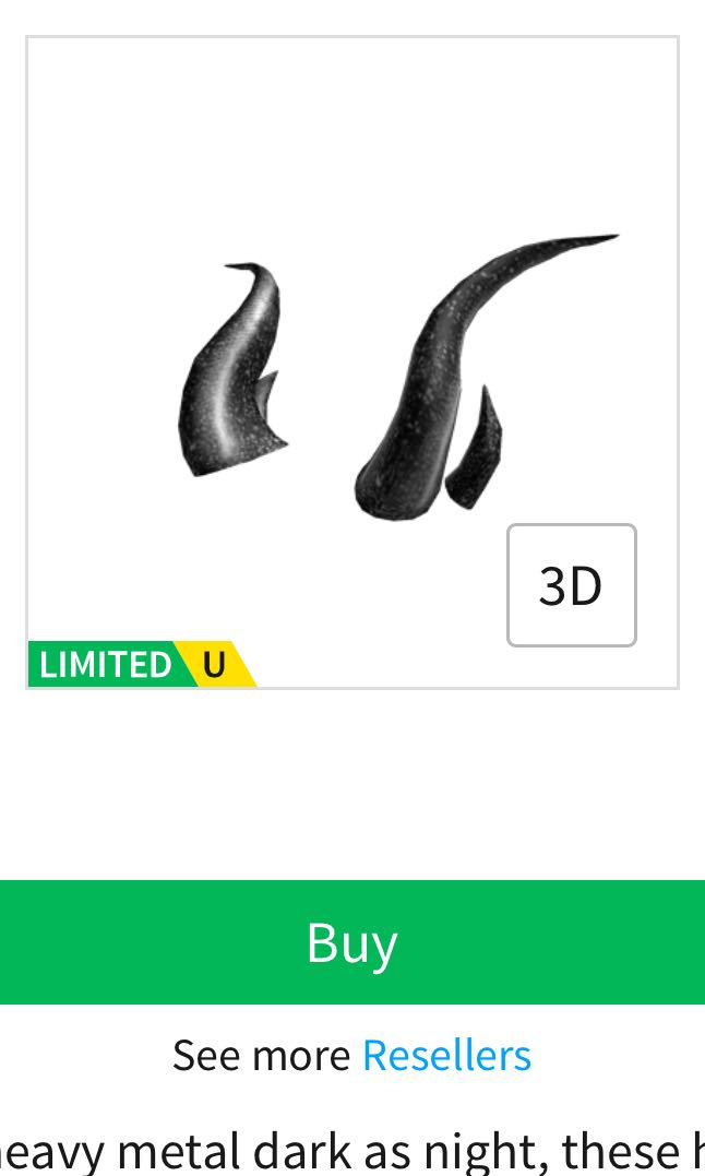 Roblox Black Iron Horns Toys Games Video Gaming Video Games On - share this listing