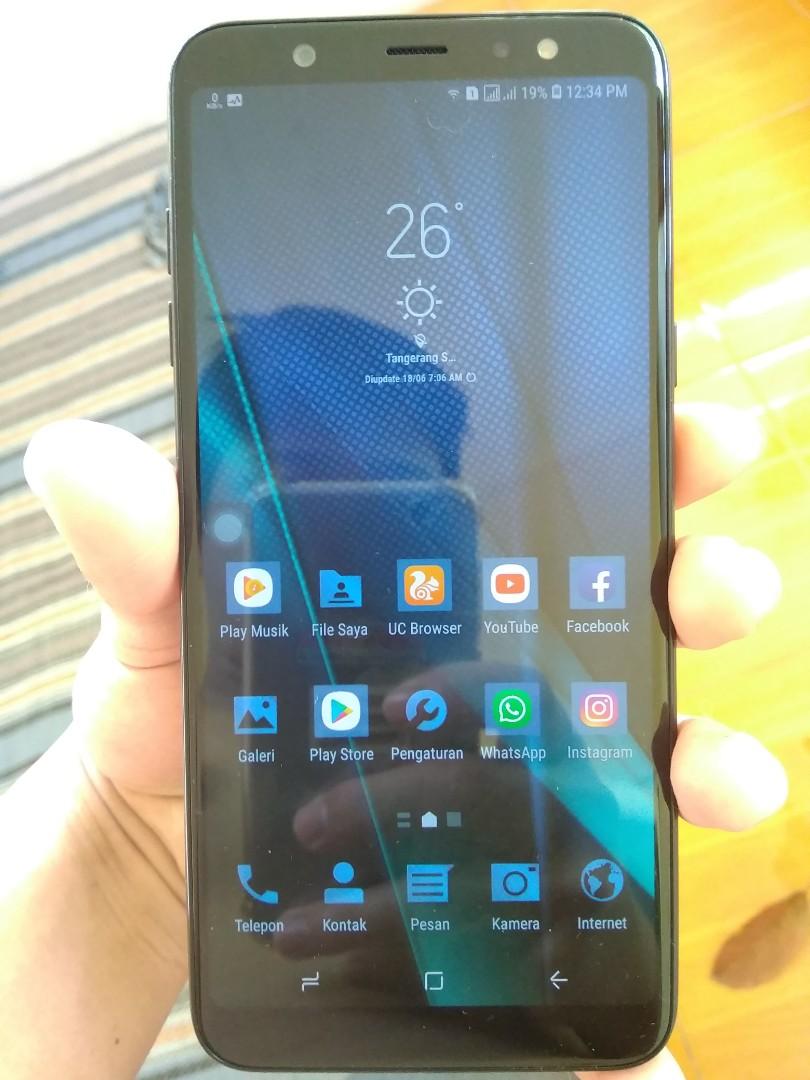 Samsung A6 Plus Like New Fullset Tt Bt Diatasnya Or Setara Telepon Seluler Tablet Ponsel Android Samsung Di Carousell