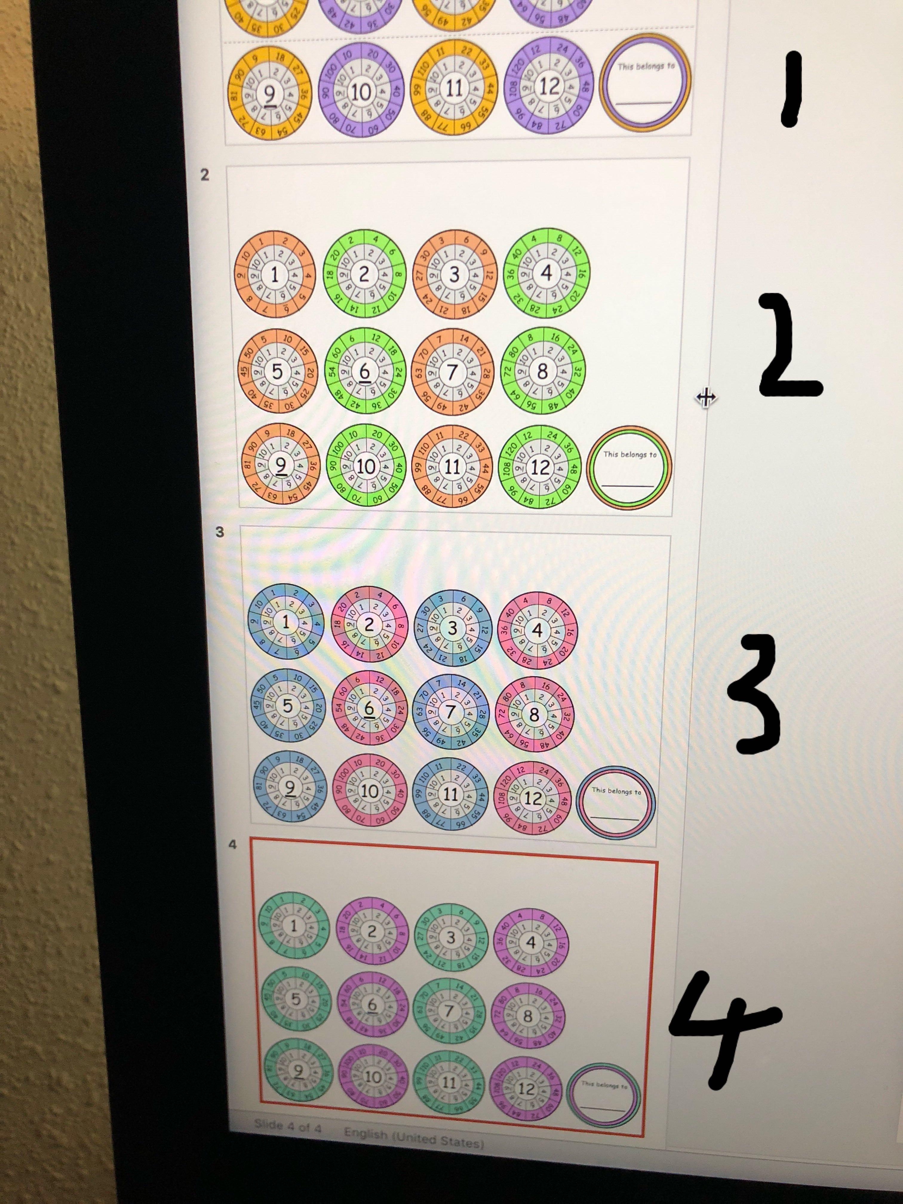 Timestable Circles (Category: Maternity Care) located in Singapore. Submitted by voratrix (Listing ID 85526378, Image 3). Description: *price increase abit as I have added in 11&12 Timestable *price changed as of 1/09/18 *special benefits for returning customers,I will charge your next order the same price of $5 per set as normal. After that order, will be back to the updated price. ————————————————————- Made by educator for the kids.😊 Are you s