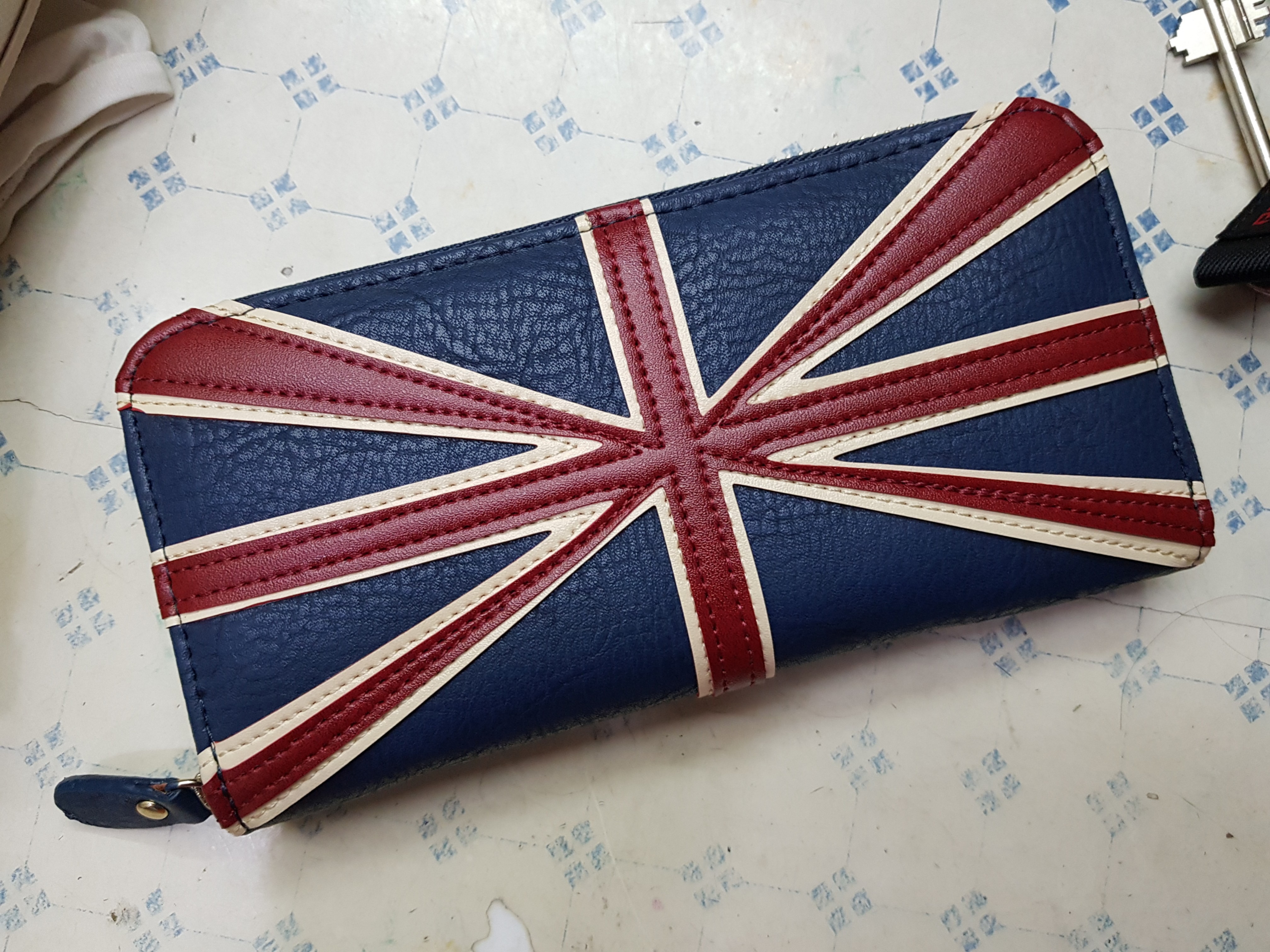 UK Flag Zip Wallet, Women's Fashion, Bags & Wallets, Wallets & Card