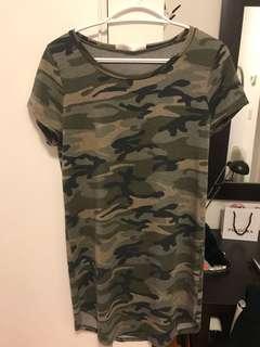M Boutique Camo T shirt Dress