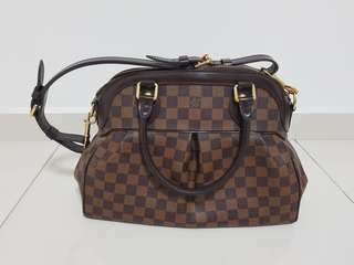 Louis Vuitton Trevi Handbag Damier PM Brown 2 Way Satchel Crossbody –  Gaby's Bags