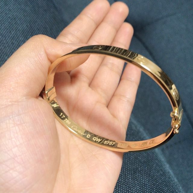 cartier bracelet 18k saudi gold