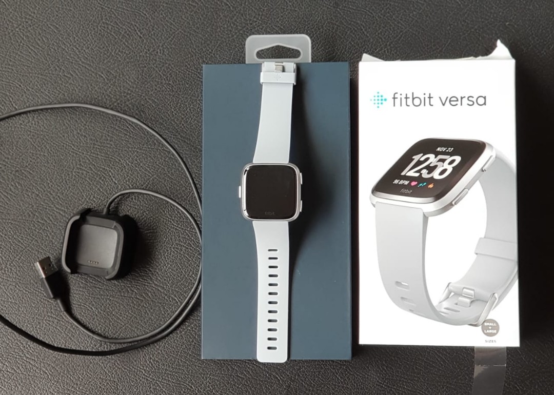 Less than a month old Fitbit Versa with extended warranty Mobile Phones Gadgets Wearables Smart Watches on Carousell