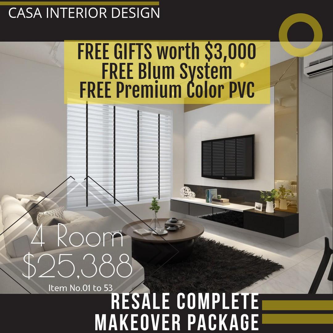 4 Room Resale Complete Makeover Renovation Package Home Services