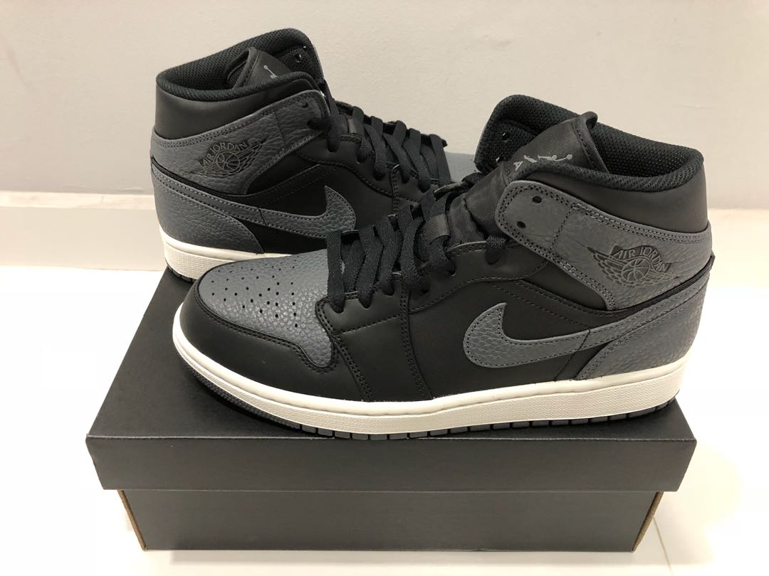 Air Jordan 1 mid dark grey Men s Fashion Footwear Sneakers on