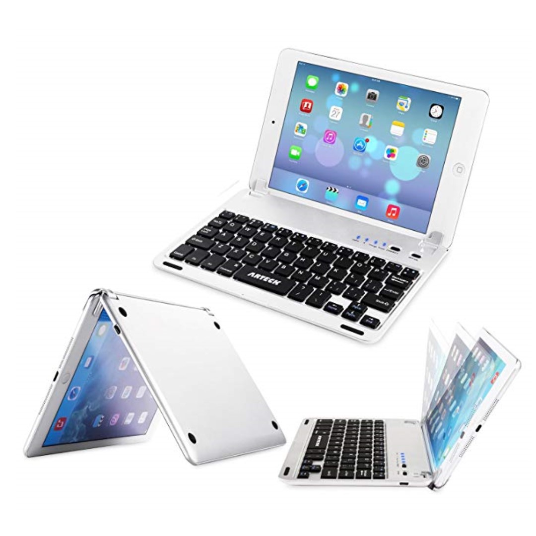 Arteck UltraThin Apple iPad Mini Bluetooth Keyboard Folio Case Cover