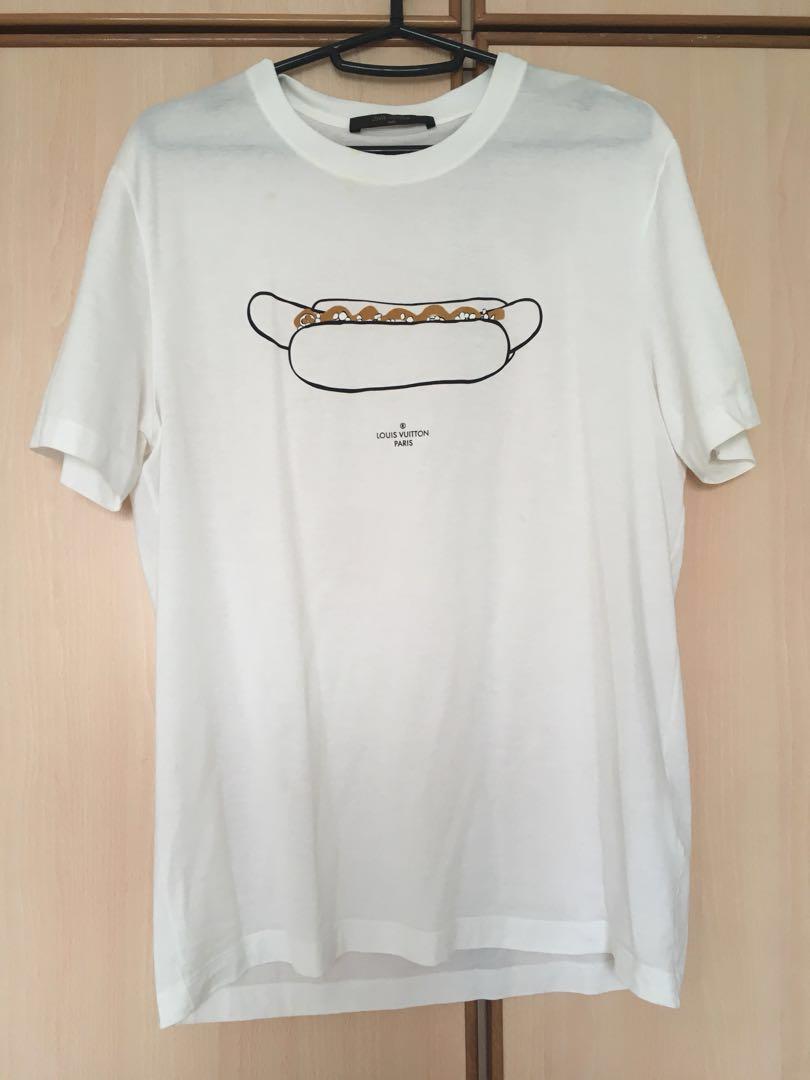 Louis Vuitton Hot Dog Limited Edition Logo Fleur LV T-Shirt