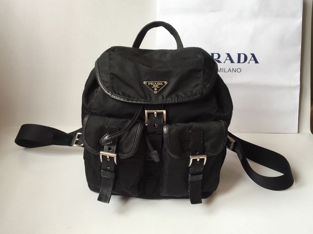 prada vela nylon backpack