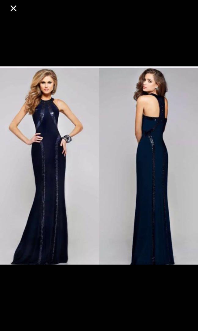 Blue Formal Dress For Wedding Dinner Prom Events Women S
