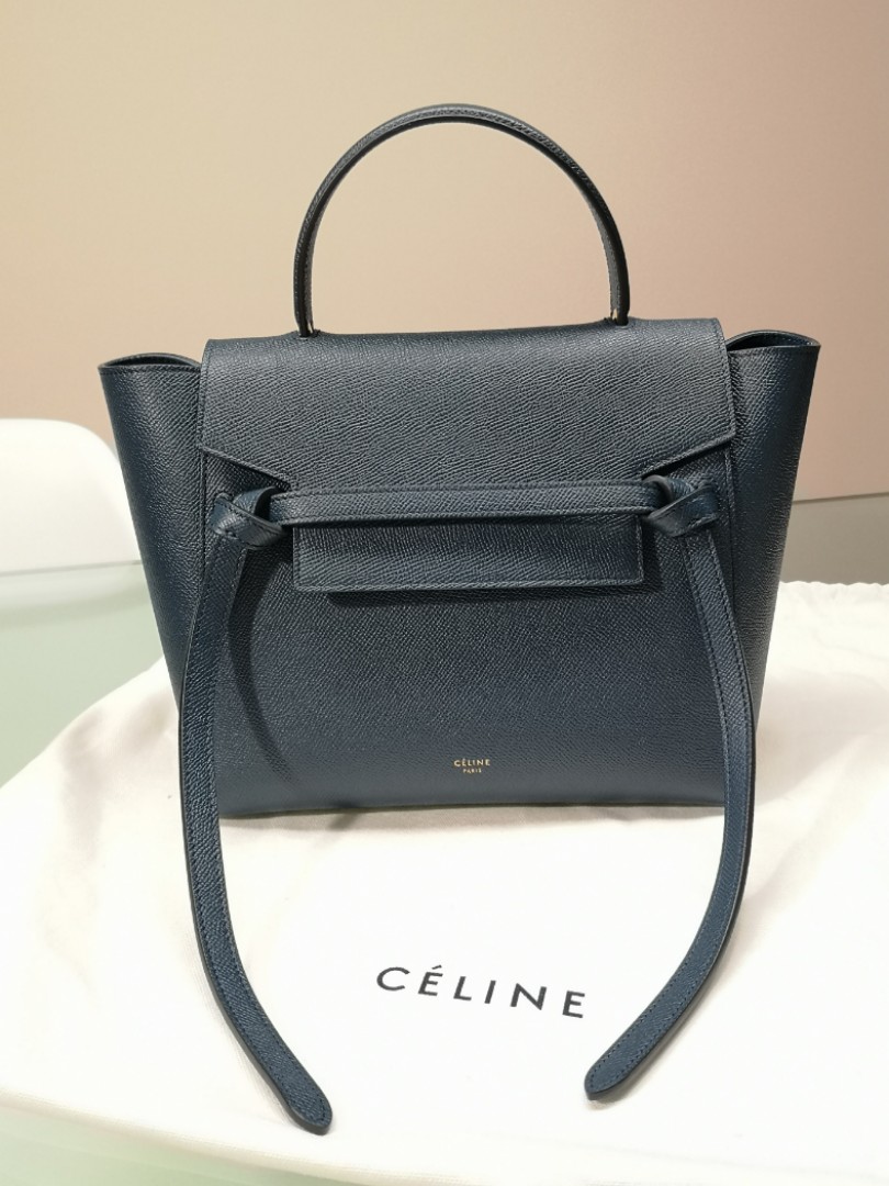 celine nano belt bag abyss blue