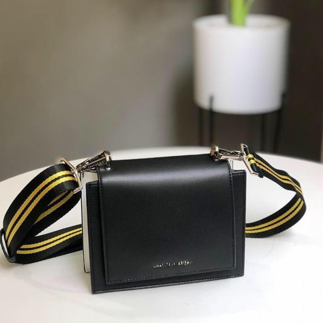 Charles keith nylon strap store crossbody bag