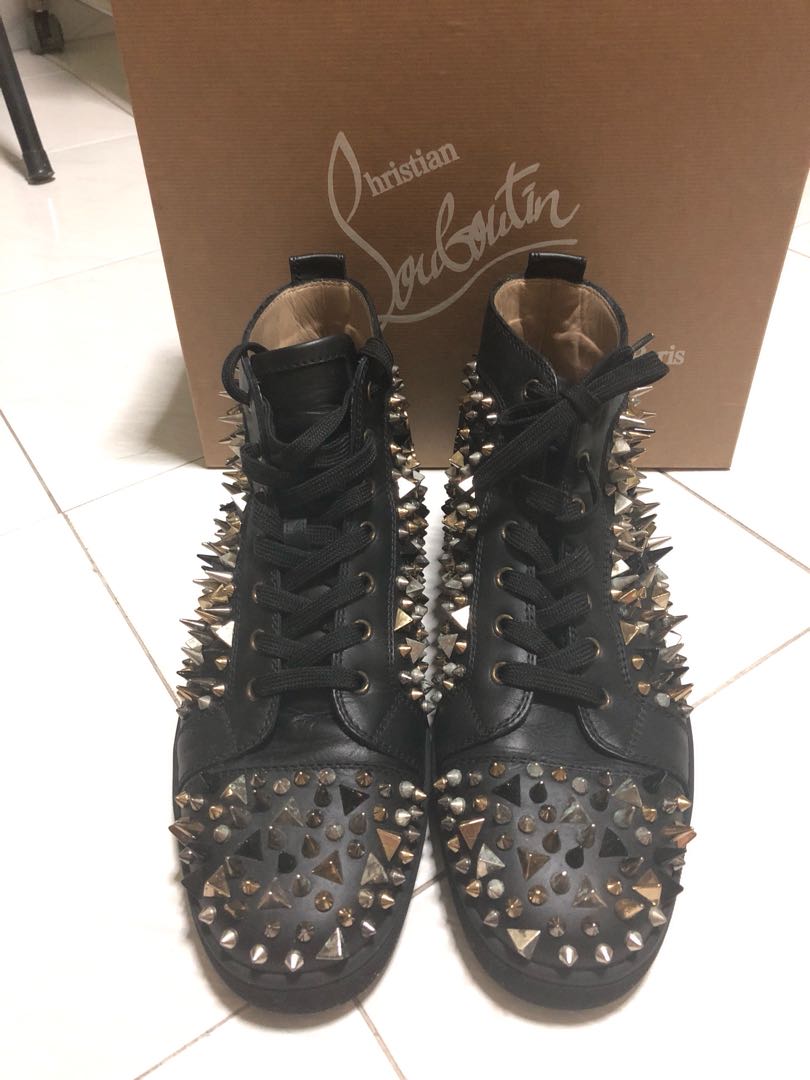 Christian louboutin flat calf hot sale