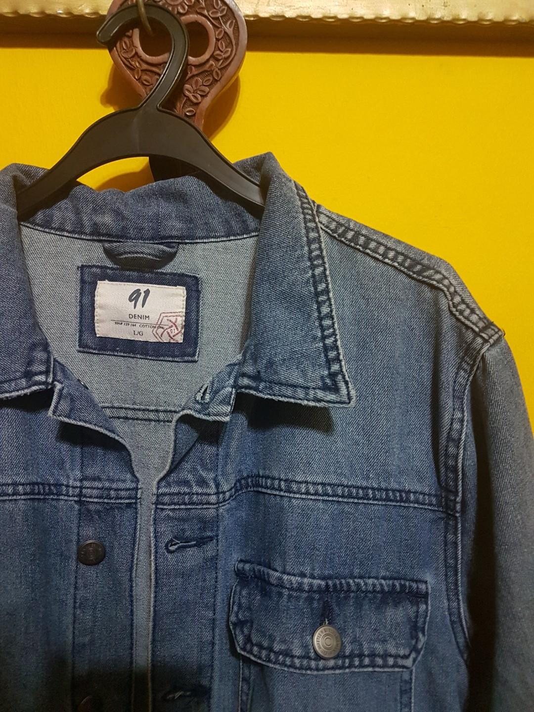 Cotton On 91 Men s Denim Jacket Men s Fashion Coats Jackets and Outerwear on Carousell