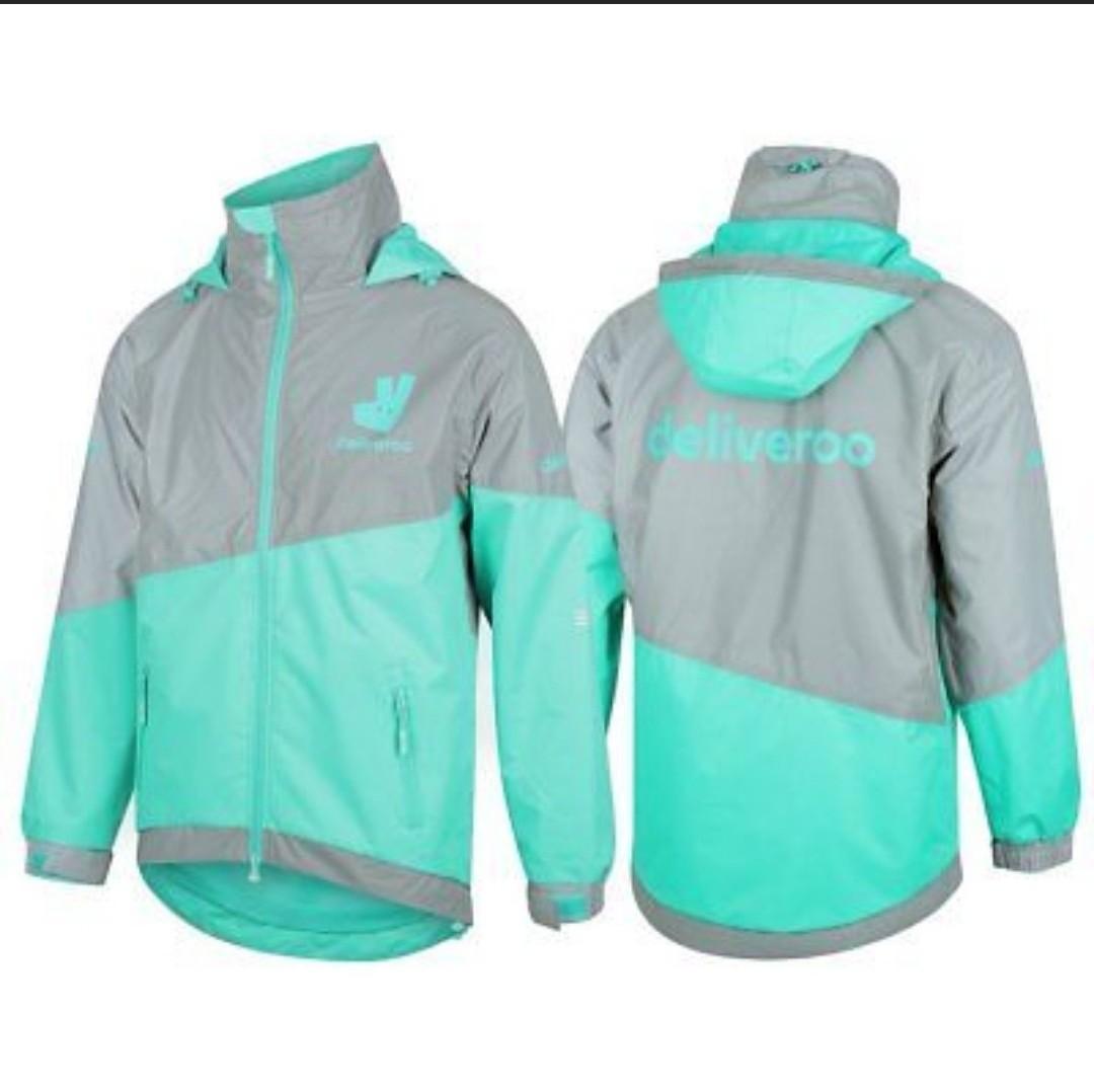 Deliveroo reflective raincoat SIZE XL Motorcycles Motorcycle