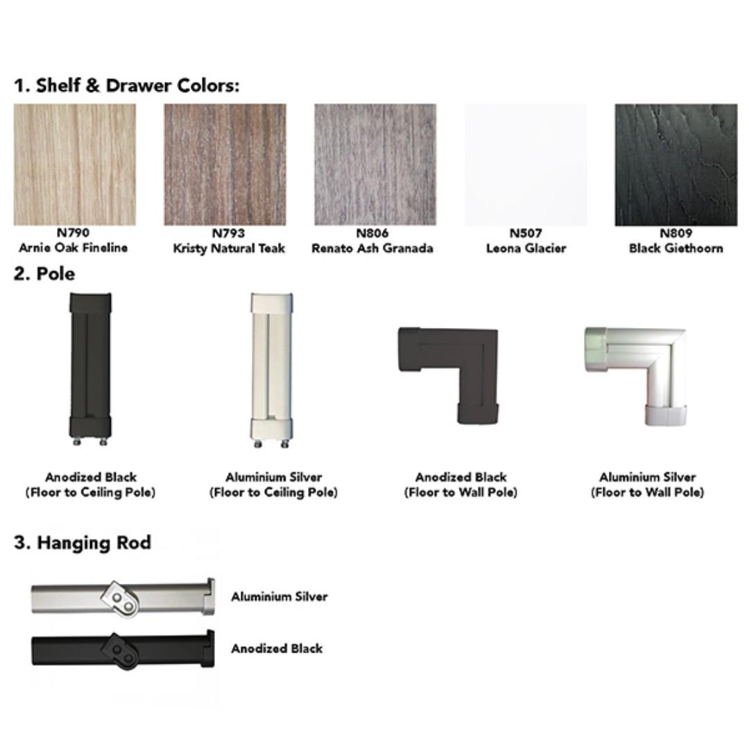Excel Korean Concept Pole System U Shape Furniture Home Decor