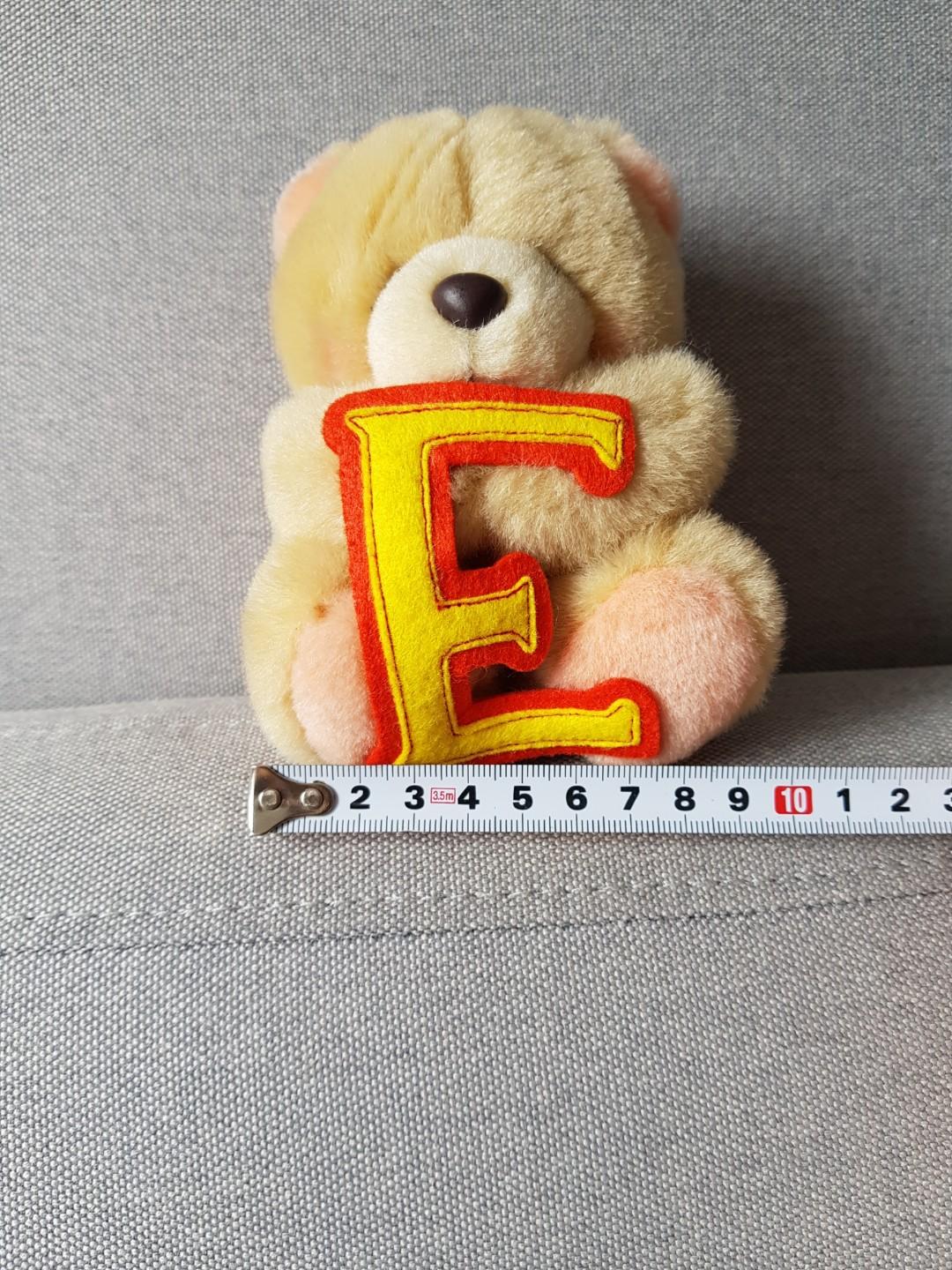 Forever Friends Letter E Bear Toys Games Stuffed Toys On Carousell