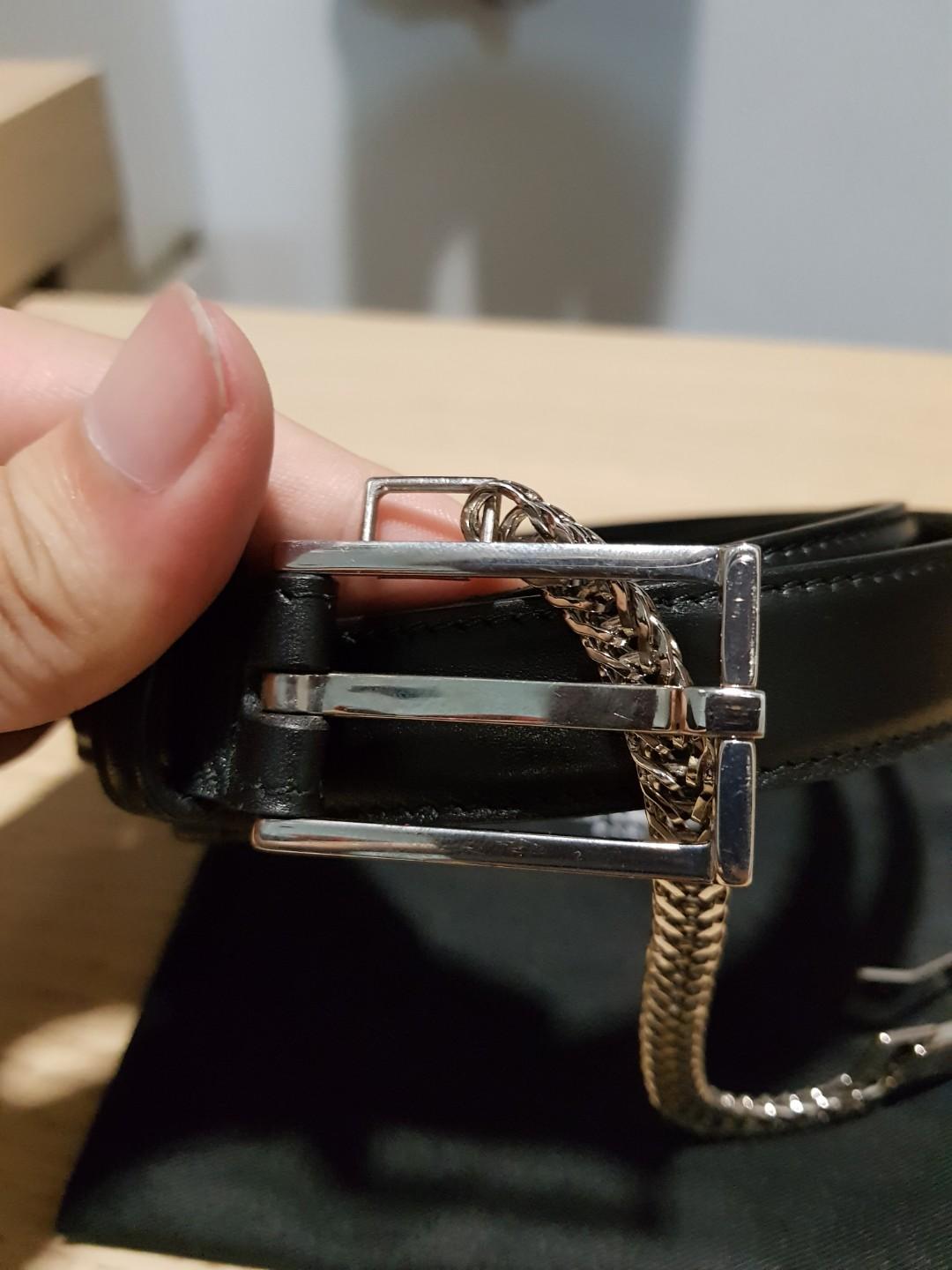 Saint laurent sales chain belt