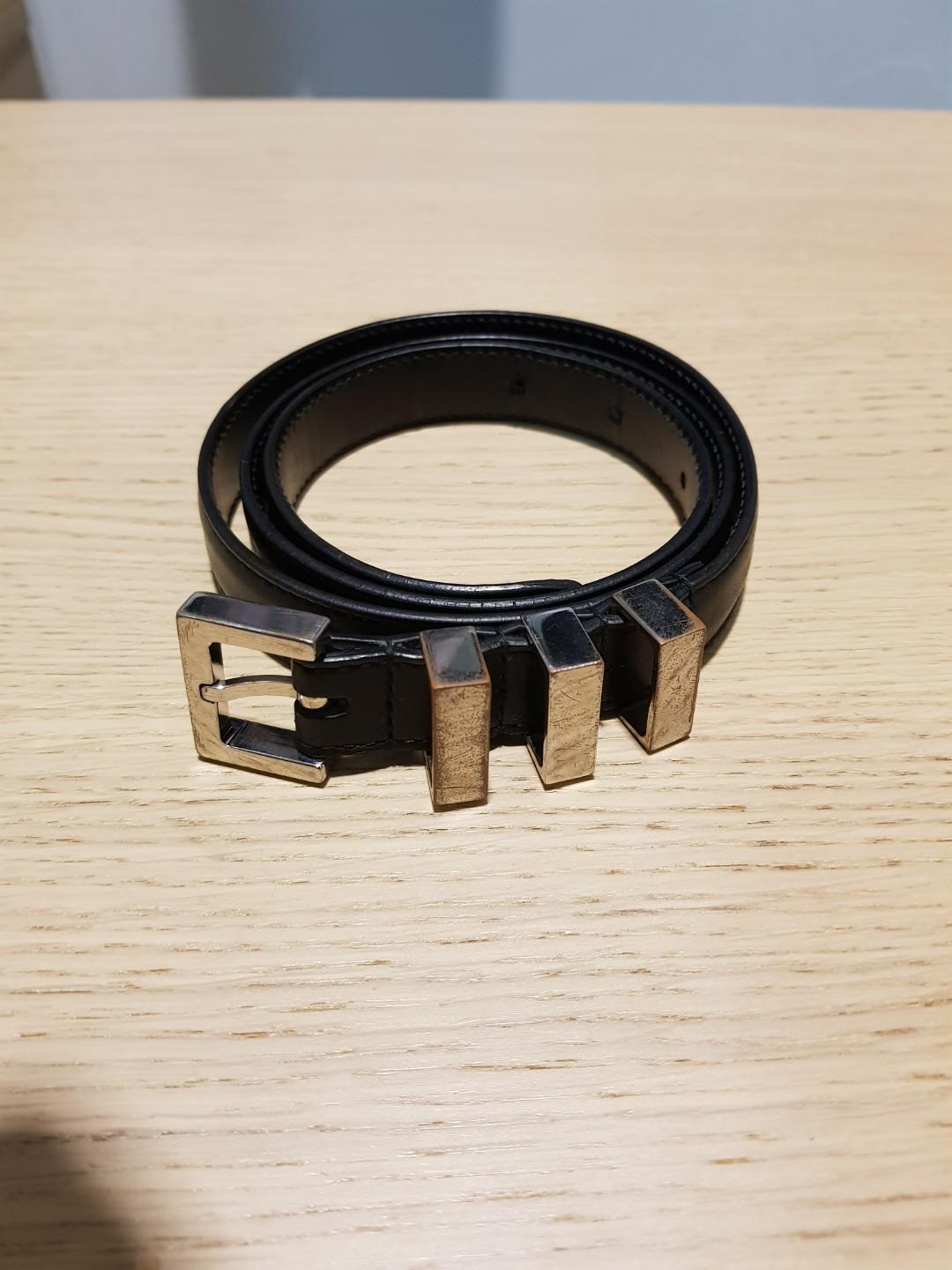 Saint Laurent Three Passant Belt 2024 www.alhudapk