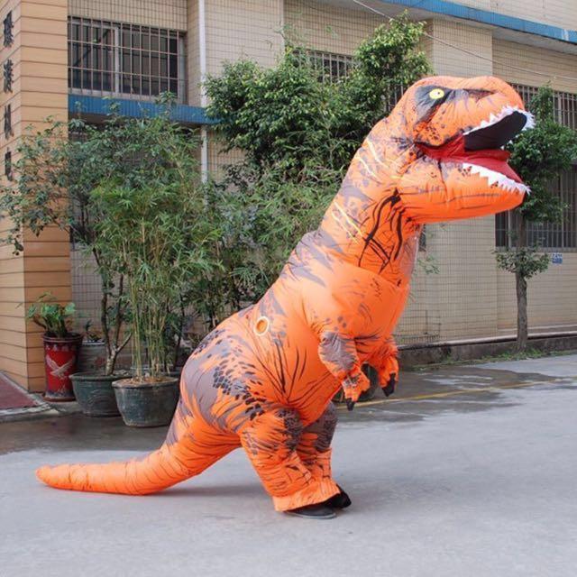 Inflatable TRex Costume, Hobbies & Toys, Toys & Games on Carousell