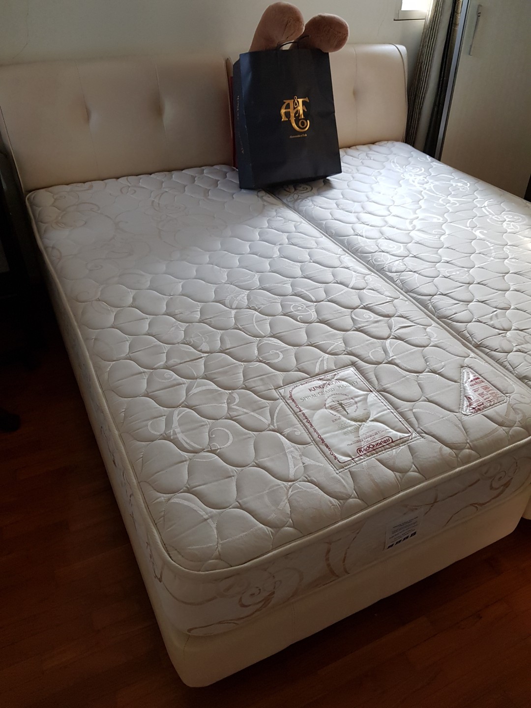 King koil single mattress with frame at low cost, Furniture & Home