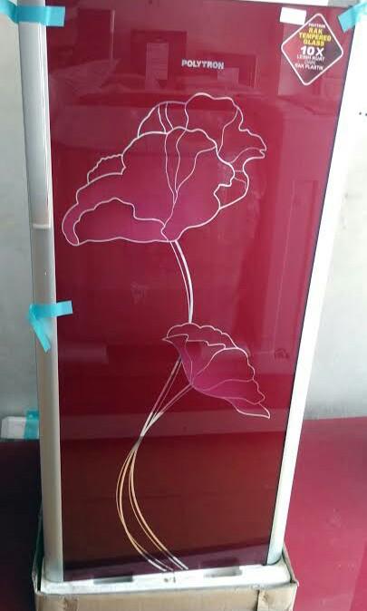 Kulkas Polytron 1 Pintu Motif Bunga Tipe Pr018bnr Garansi 5 Tahun