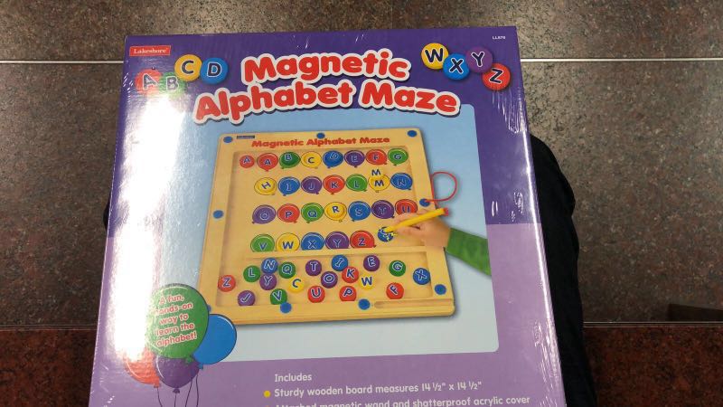 Lakeshore magnetic alphabet maze, Hobbies & Toys, Toys & Games on Carousell