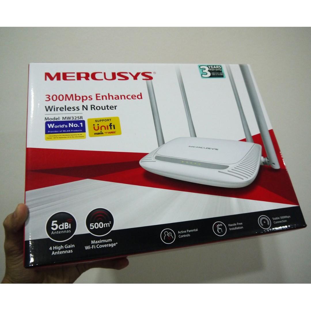 Mercusys Mw325r 300mbps Enhanced Wireless N Router Electronics Computer Parts Accessories On Carousell