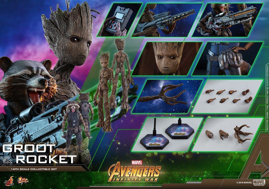 hot toys groot infinity war