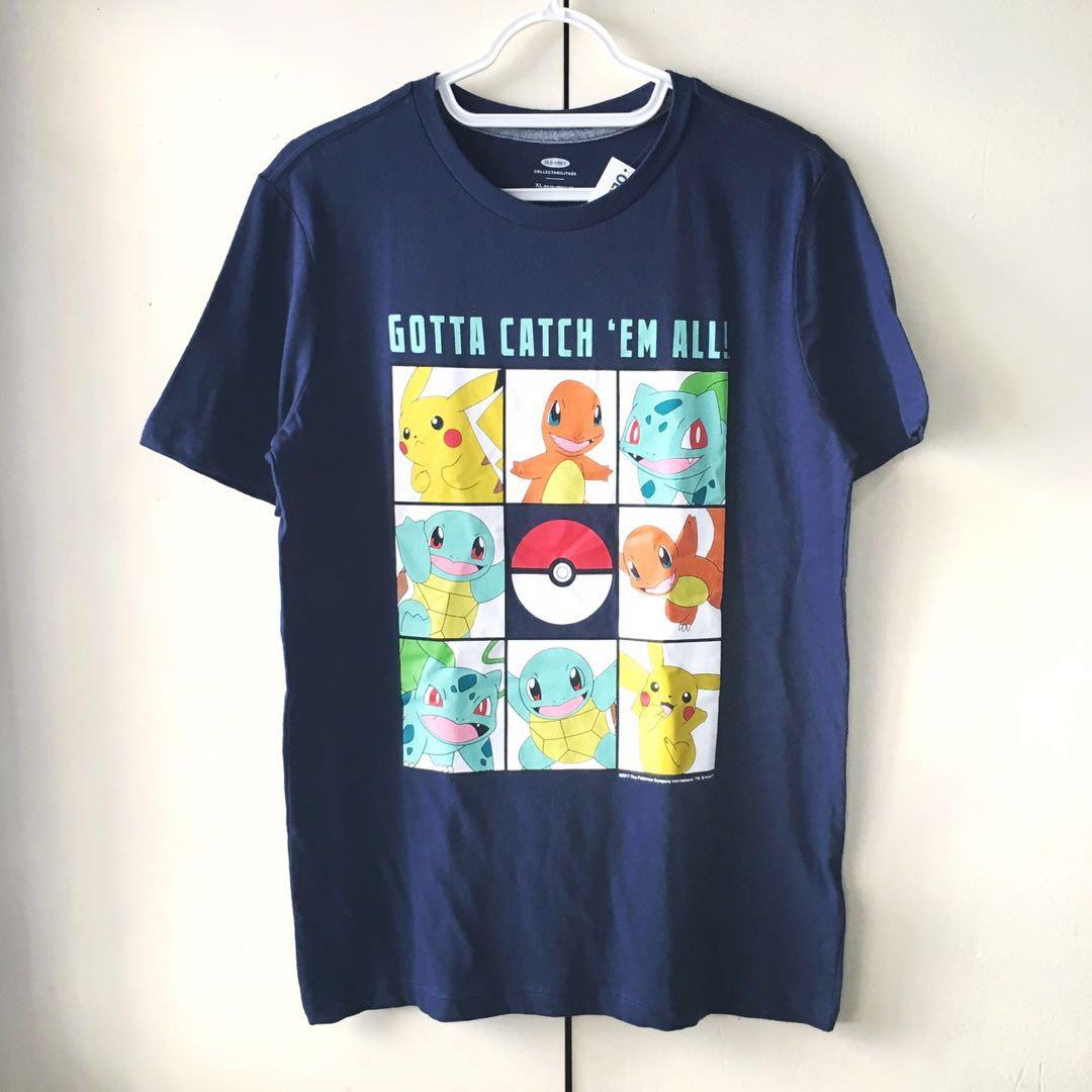 New Authentic Old Navy X Pokemon Boys Blue Shirt Top 14 16