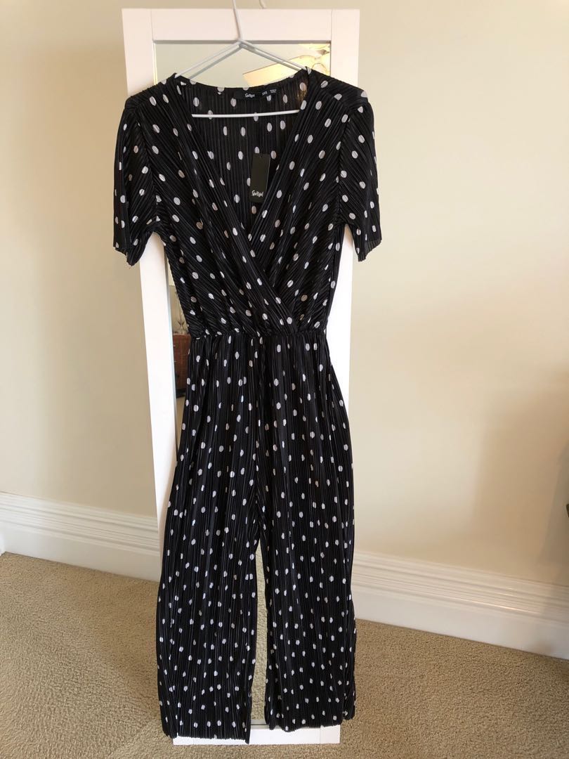 Sportsgirl crinkle jumpsuit clearance
