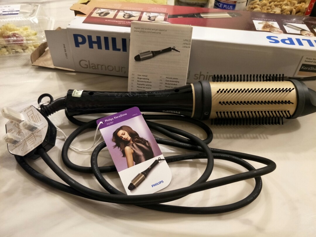 Phillips Kerashine heated styling brush