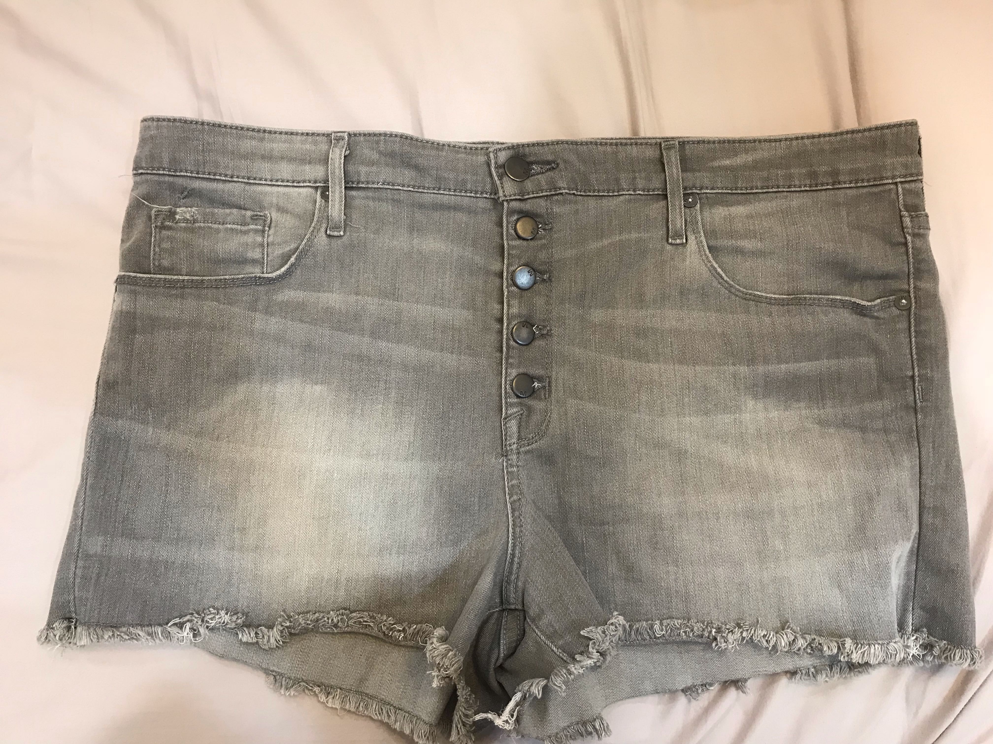 target plus size jean shorts
