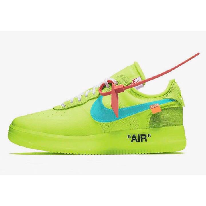 nike off white air force green