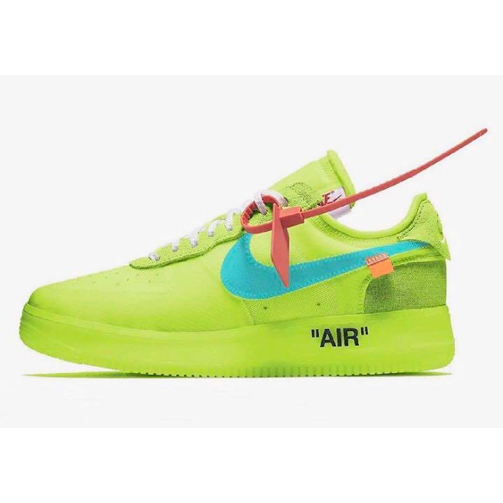 green off white air force