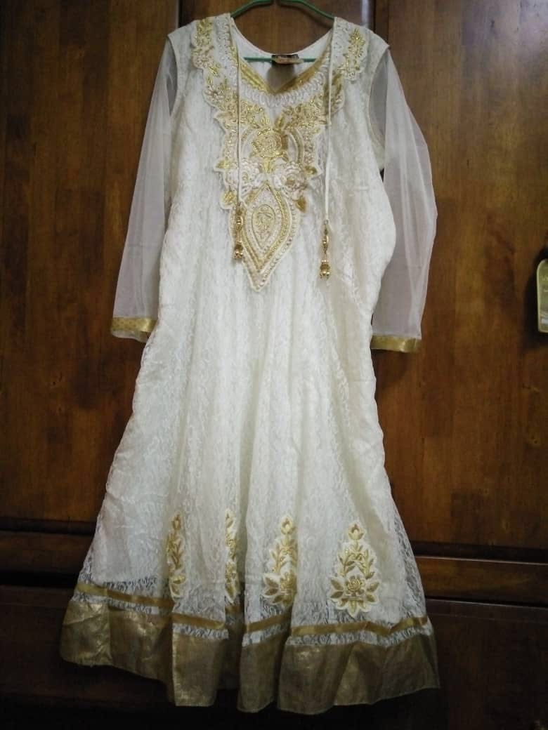 white and gold punjabi suit