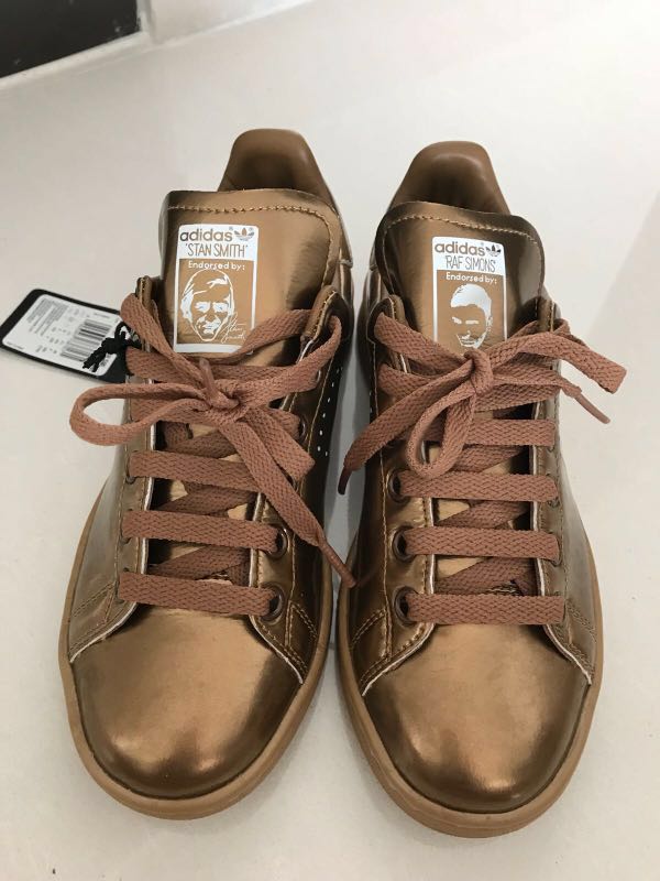 Raf Simons x adidas Stan Smith “Metallic Gold”, Women's Fashion, Shoes,  Sneakers on Carousell